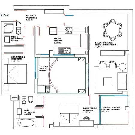 Pollentiamar Con Piscina Y A 90m De La Playa *
